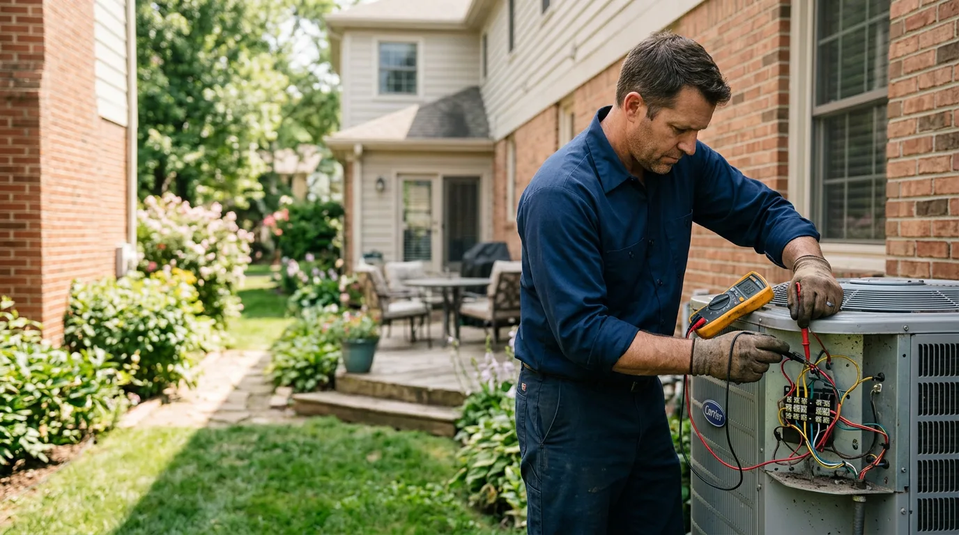 HVAC technician working near Keansburg, NJ